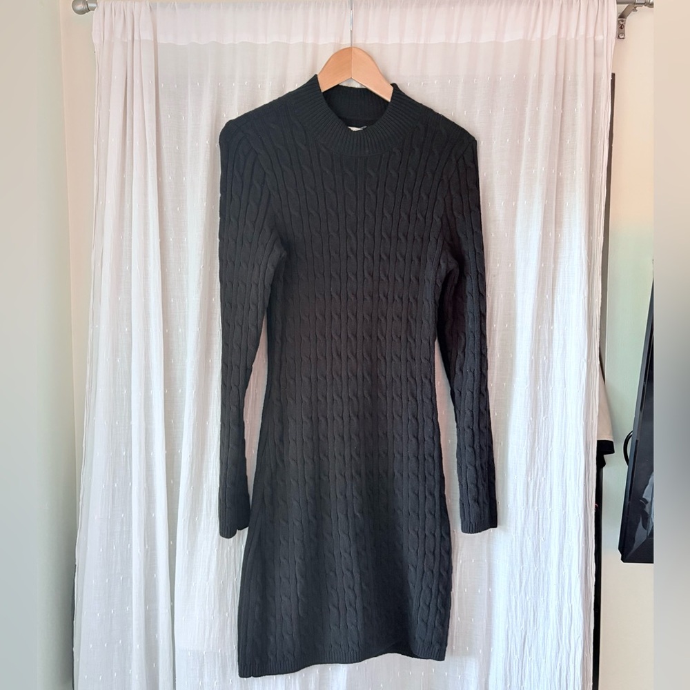 Hollister Black Cable Knit Dress